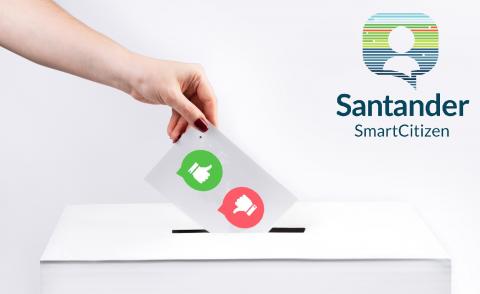 Ciudadano de Santander votando en el Portal de Participación Ciudadana