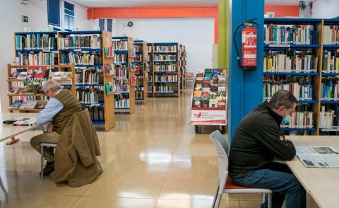 Imagen del interior de la Biblioteca Municipal